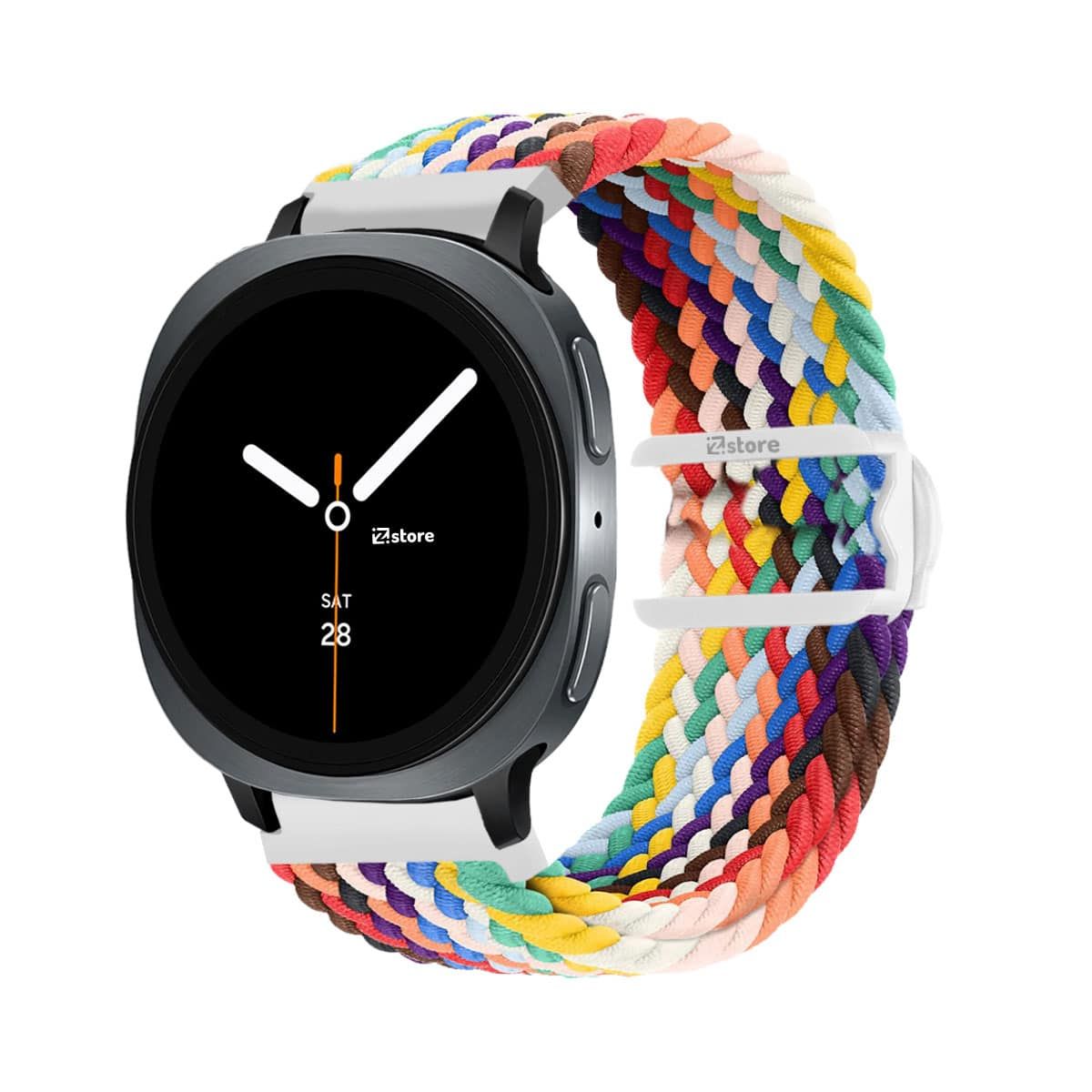 GENERICO - Correa de Nylon Para Samsung Galaxy Watch 8 - 8 Classic Broche PVC Multicolor Black