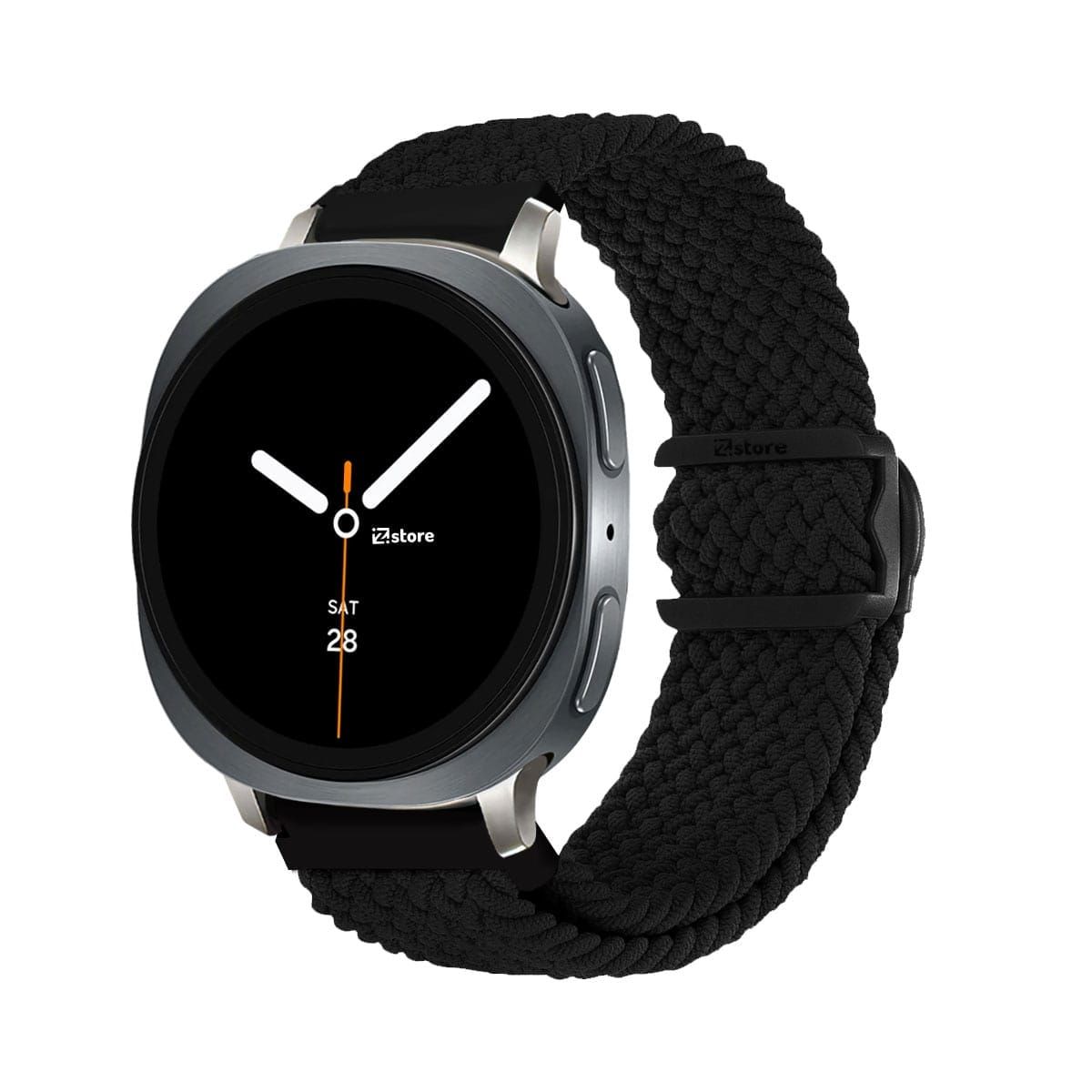 GENERICO - Correa de Nylon Para Samsung Galaxy Watch 8 - 8 Classic Broche PVC Negro Starlight