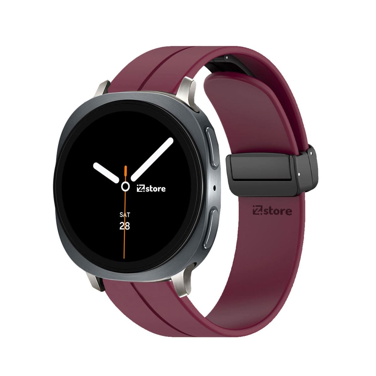 GENERICO - Correa de Silicona Para Samsung Galaxy Watch 8 - 8 Classic Broche Magnetico Vino Starlight