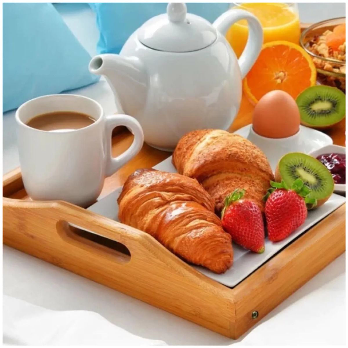 GENERICO - Mesa Bandeja para Desayunos de Bambú