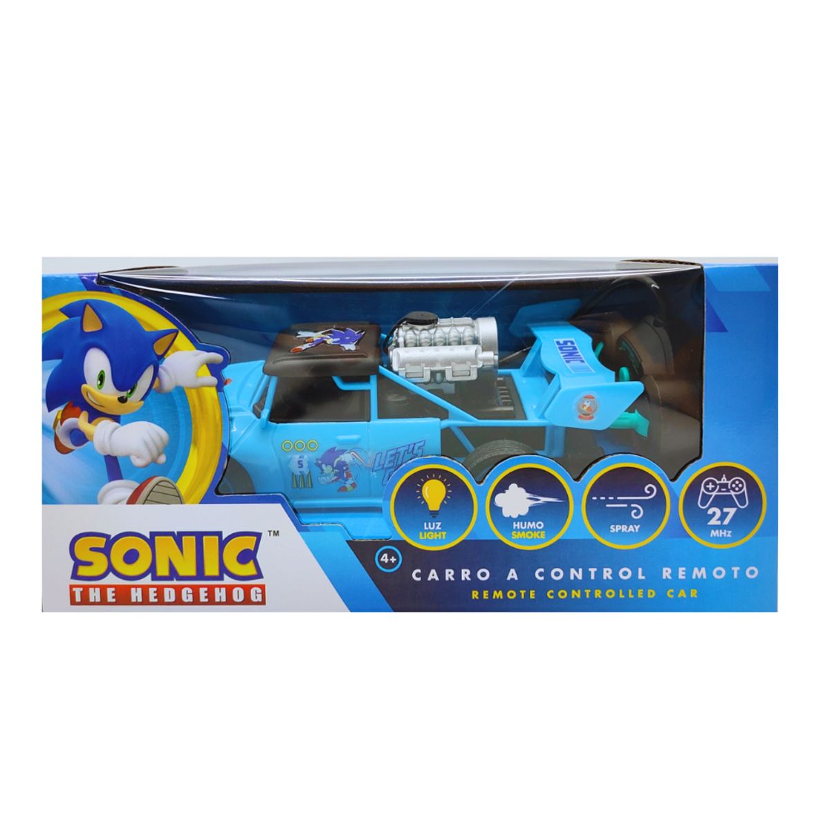 SONIC - SONIC Y SU CARRO CON HUMO