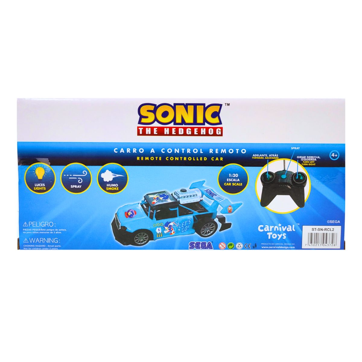 SONIC - SONIC Y SU CARRO CON HUMO