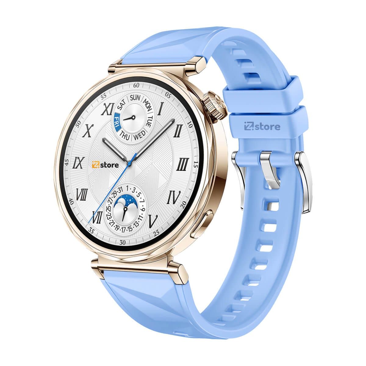 GENERICO - Correa de Silicona Para Huawei Watch GT5 41mm Celeste Lavanda