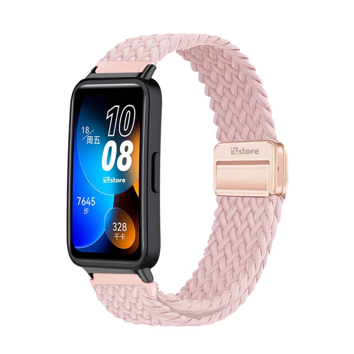 GENERICO - Correa de Nylon Para Huawei Band 8 Rosa