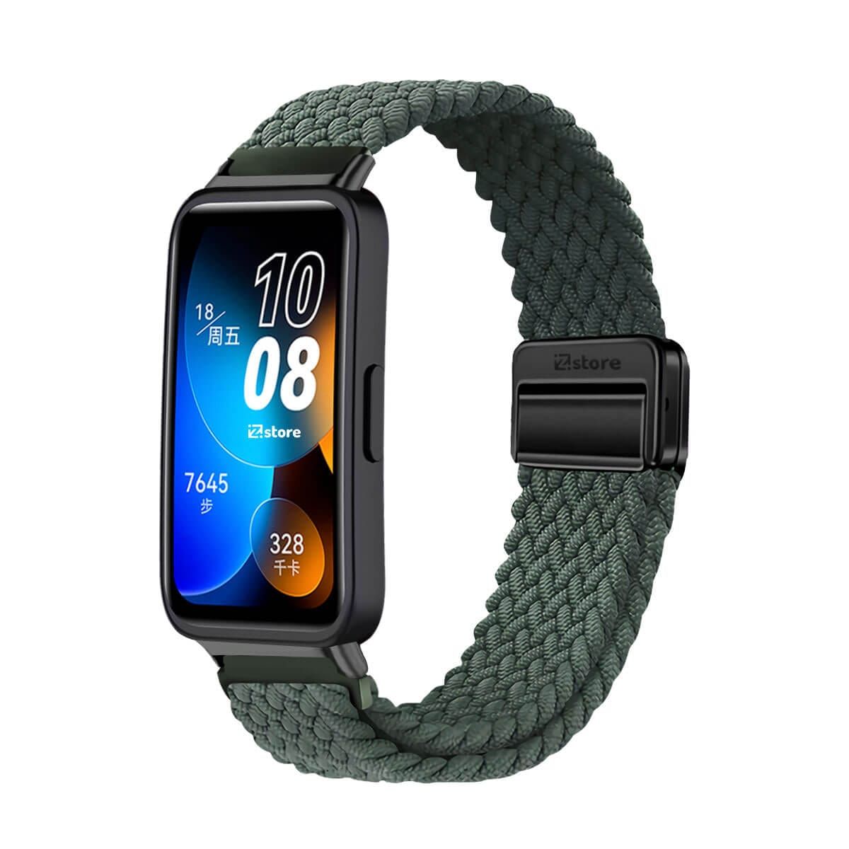 GENERICO - Correa de Nylon Para Huawei Band 8 Verde Militar