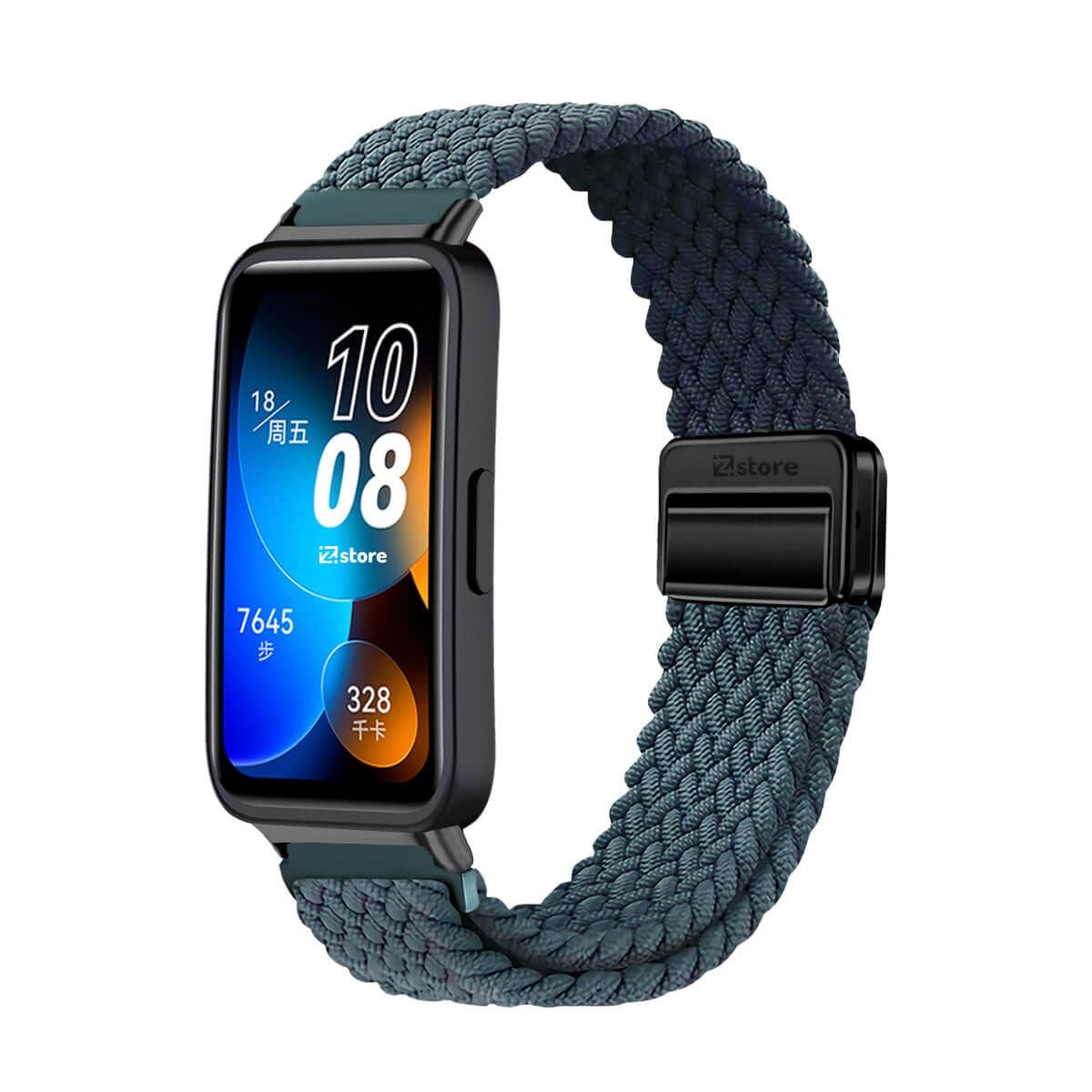 GENERICO - Correa de Nylon Para Huawei Band 8 Verde Pino