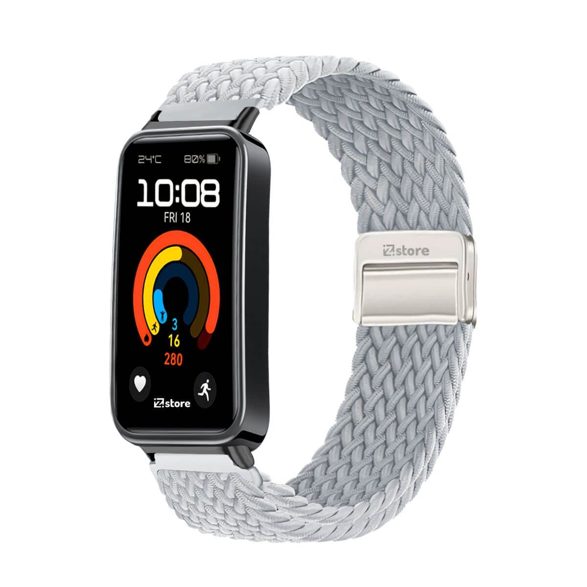 GENERICO - Correa de Nylon Para Huawei Band 9 Gris
