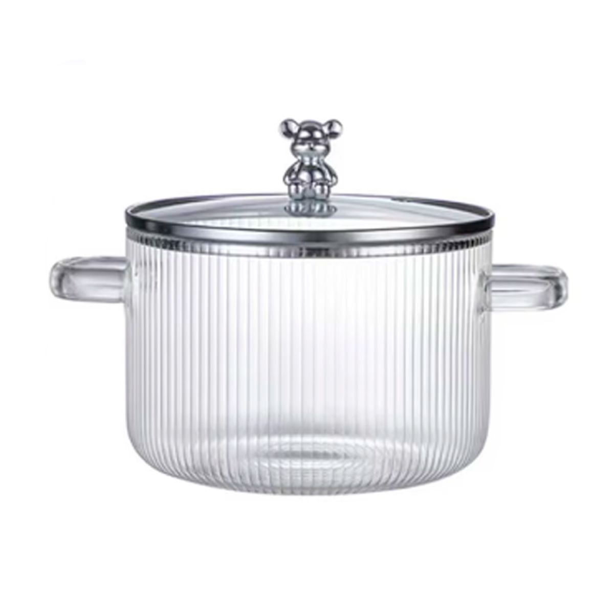 GENERICO - Olla de Vidrio Oso Diseño Minimalista