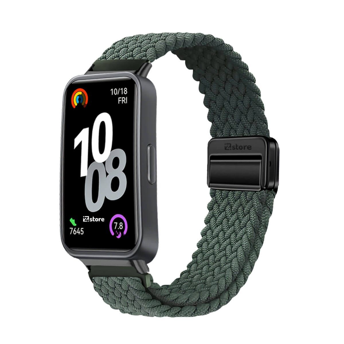 GENERICO - Correa de Nylon Para Huawei Band 10 Verde Militar