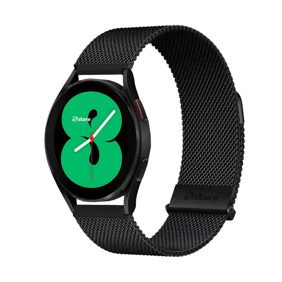 GENERICO - Correa de Metal Para Samsung Galaxy Watch 4 Tipo Malla Magnética Black