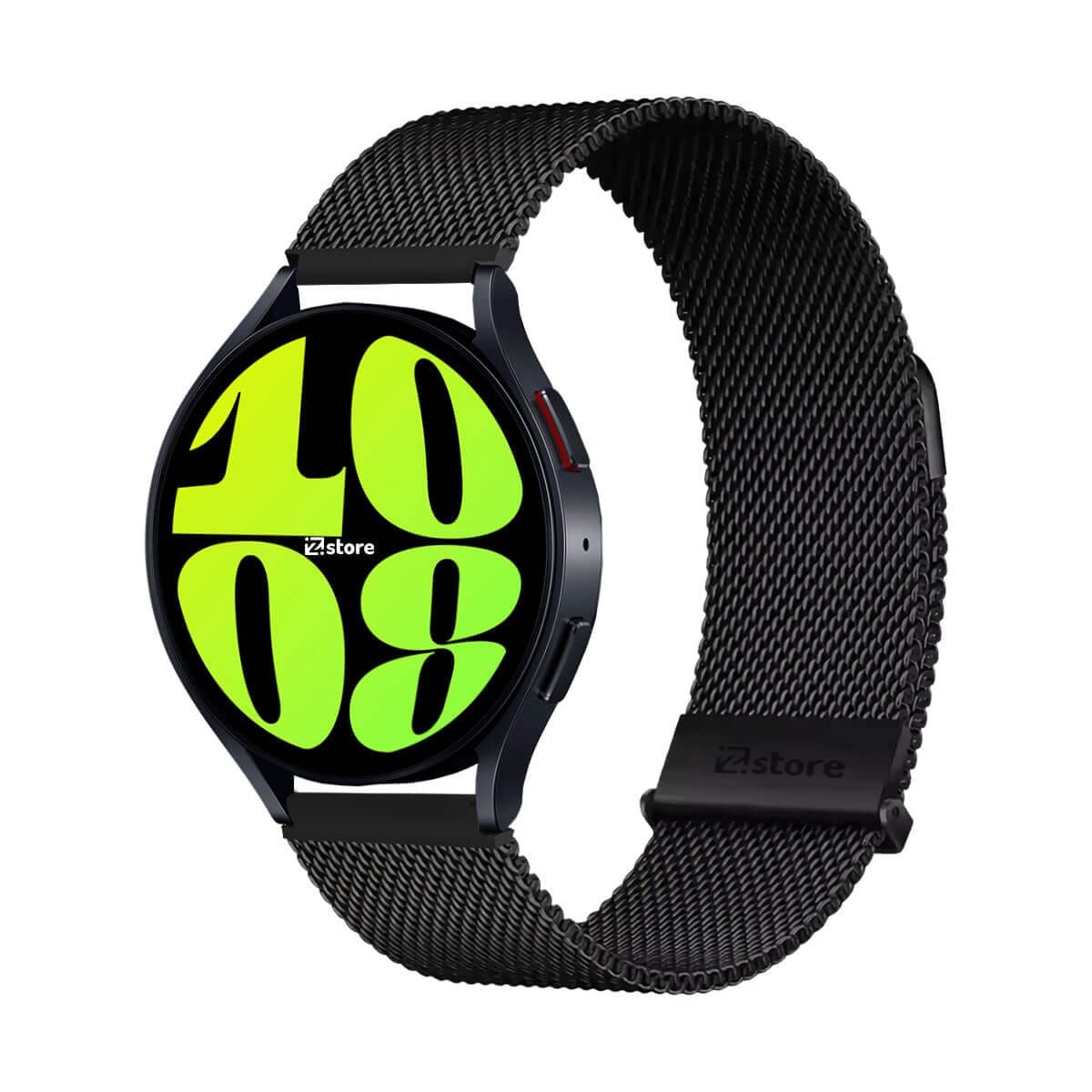 GENERICO - Correa de Metal Para Samsung Galaxy Watch 6 Tipo Malla Magnética Black