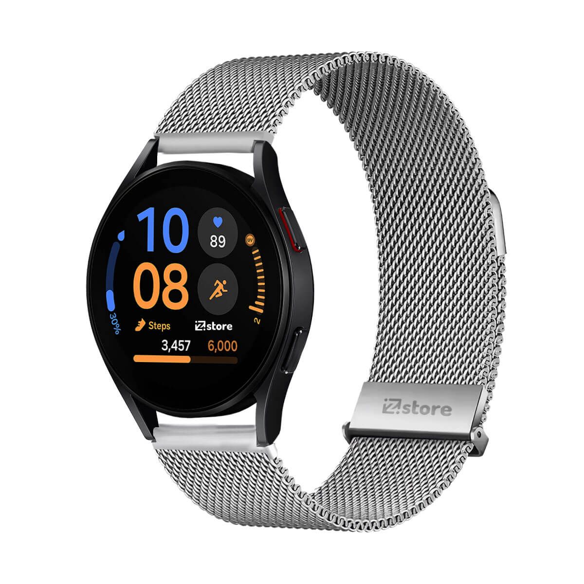 GENERICO - Correa de Metal Para Samsung Galaxy Watch FE Tipo Malla Magnética Silver