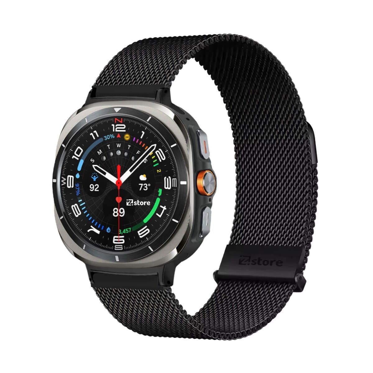 GENERICO - Correa de Metal Para Samsung Galaxy Watch Ultra Tipo Malla Magnética Black