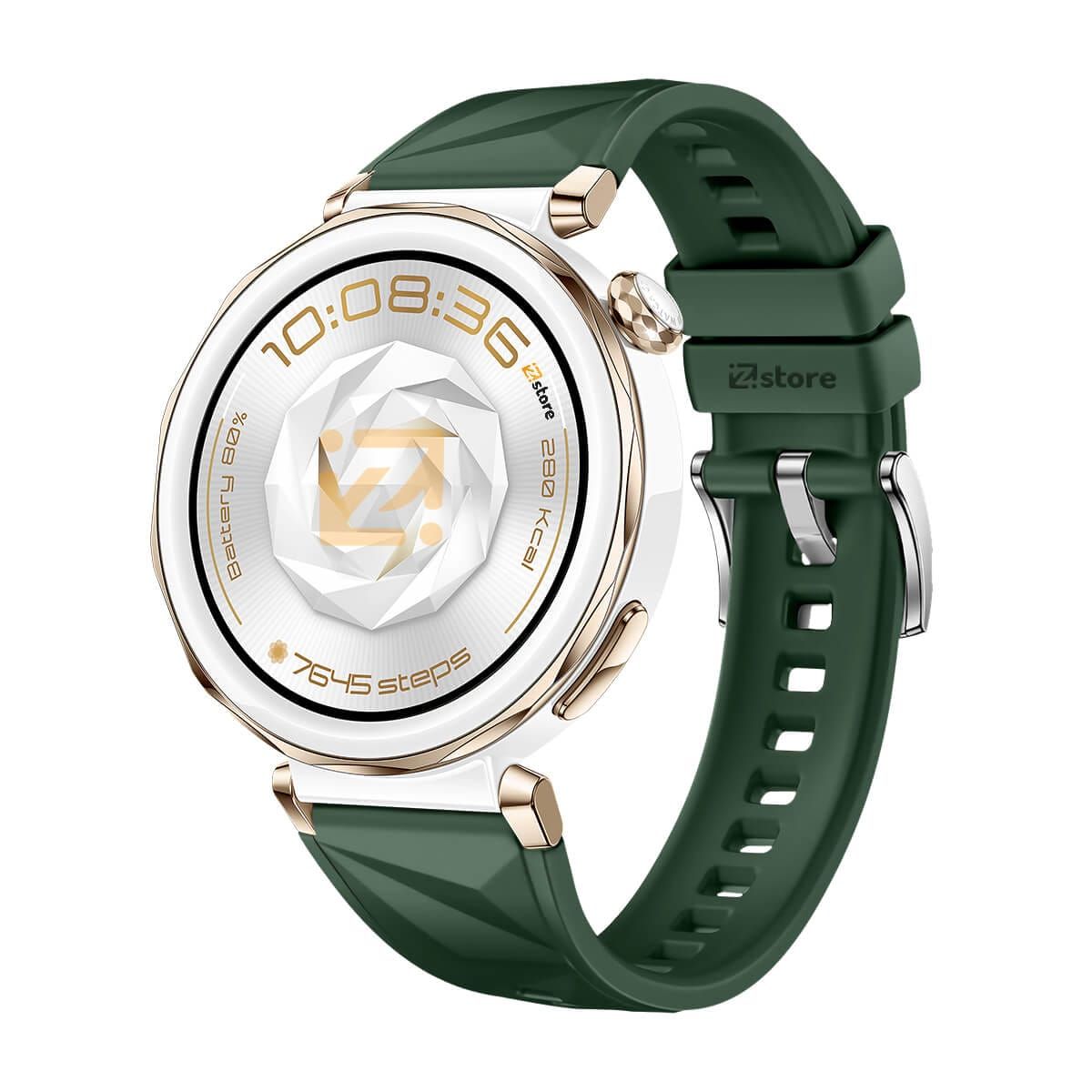 Correa de Silicona Para Huawei Watch GT5 Pro 42mm Verde Militar ...