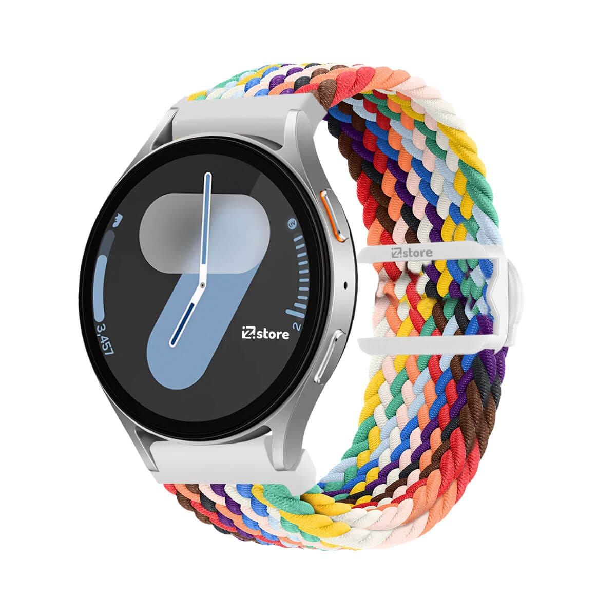 GENERICO - Correa de Nylon Para Samsung Galaxy Watch 7 con Broche PVC Multicolor
