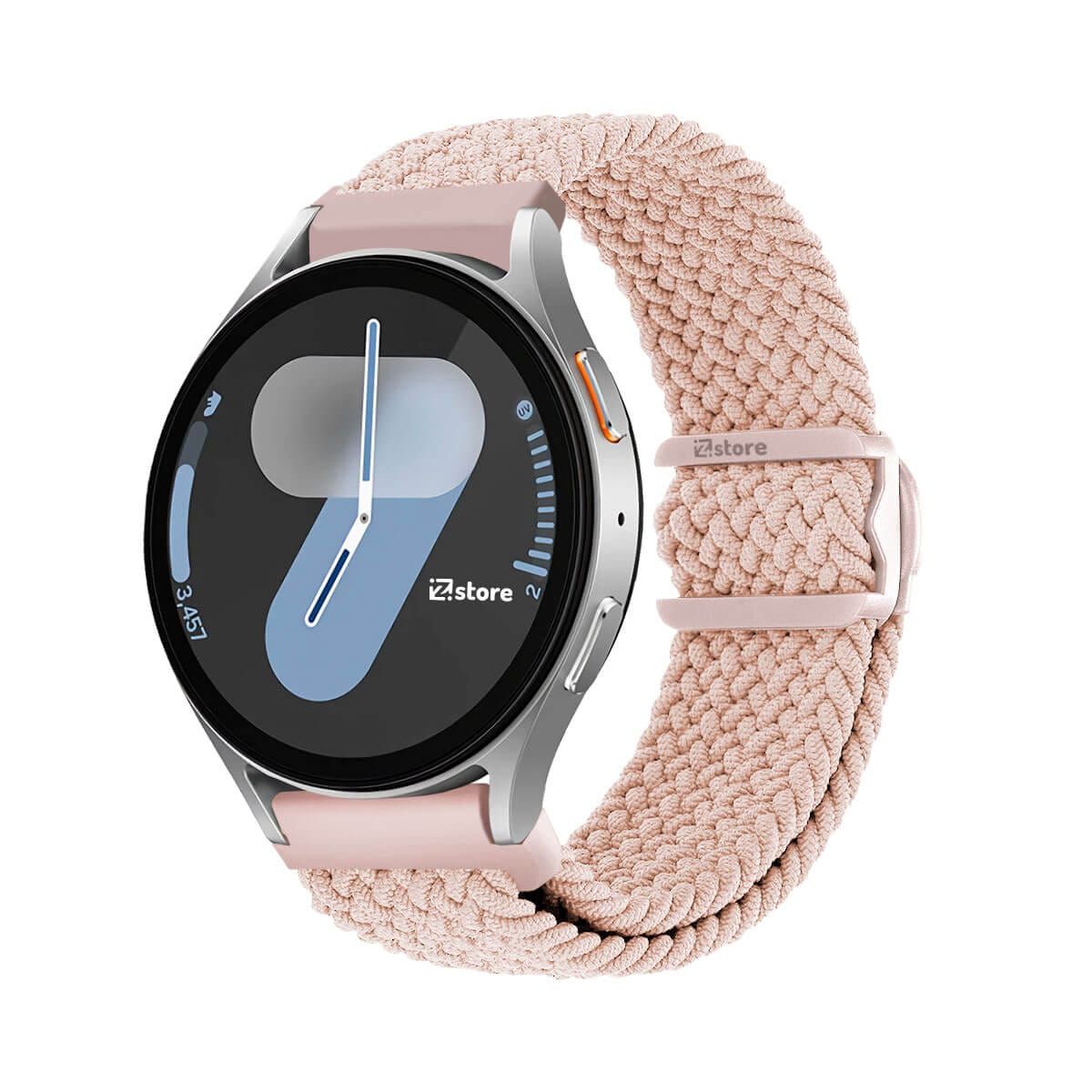 GENERICO - Correa de Nylon Para Samsung Galaxy Watch 7 con Broche PVC Rosa