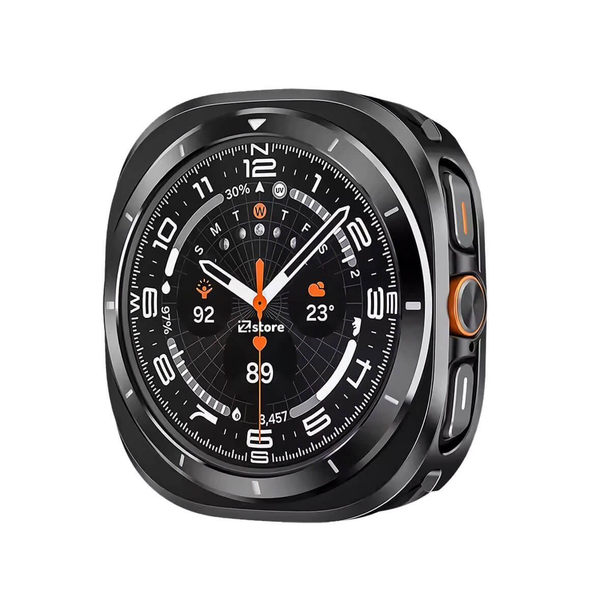 GENERICO - Case Metálico sin Protector Para Samsung Galaxy Watch Ultra Black