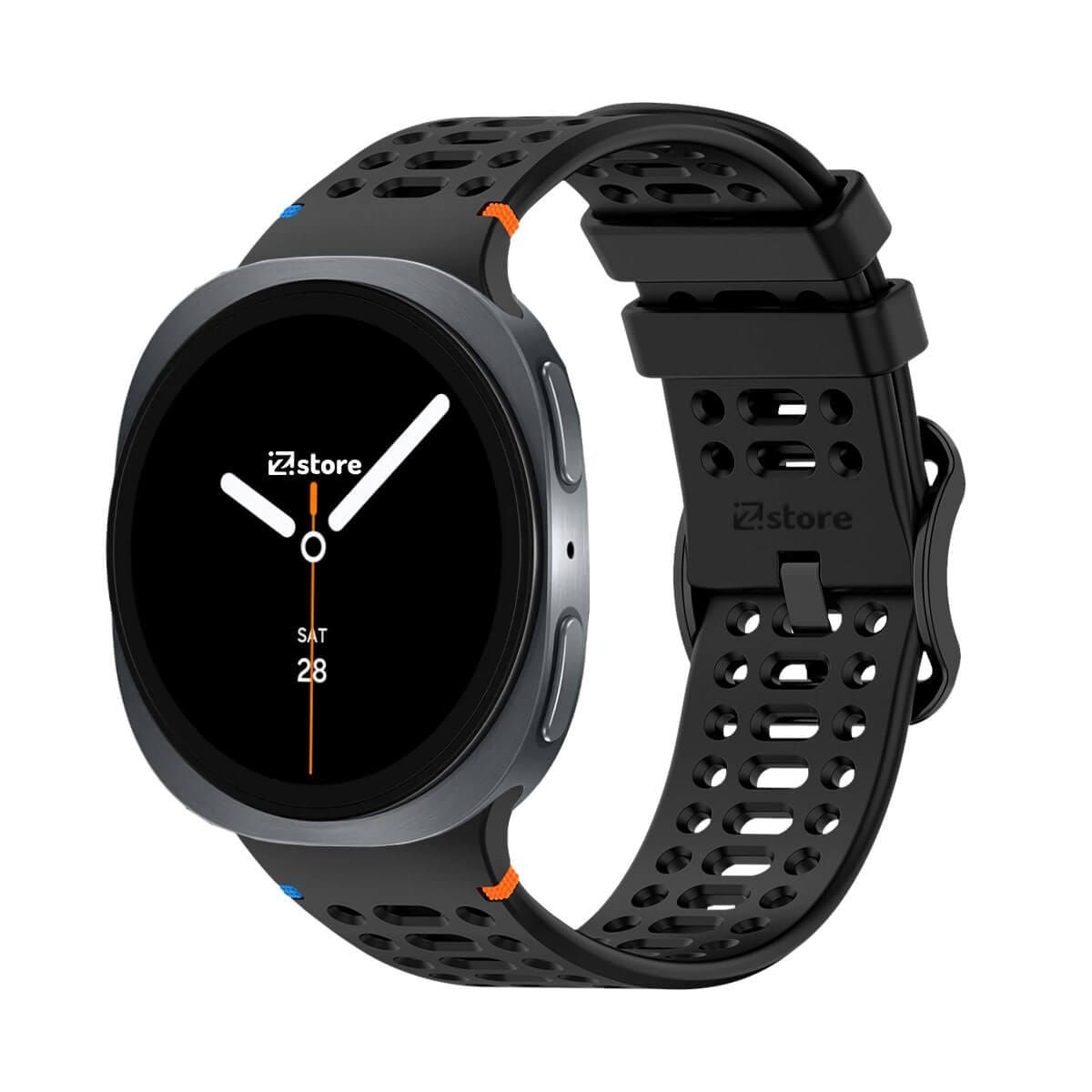 GENERICO - Correa de Silicona Para Samsung Galaxy Watch 8 - 8 Classic Liner Negro
