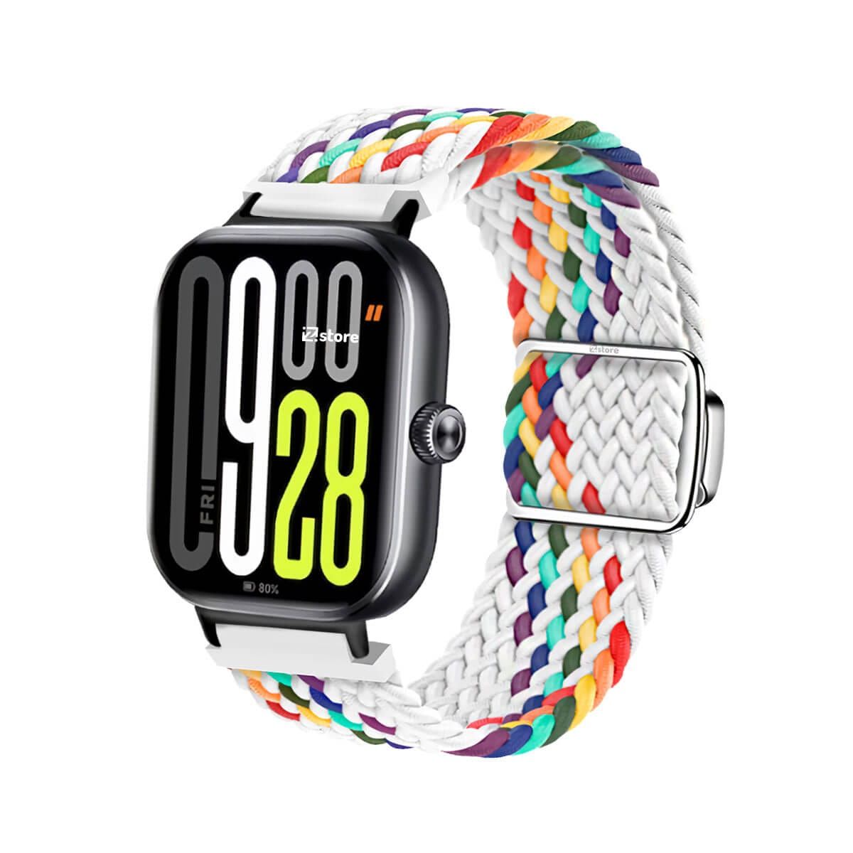 GENERICO - Correa de Nylon para Redmi Watch 5 Broche Magnético Multicolor Blanco Black