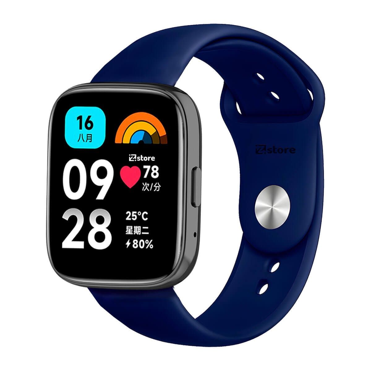 GENERICO - Correa de Silicona Para Redmi Watch 3 Active Broche Azul Oscuro