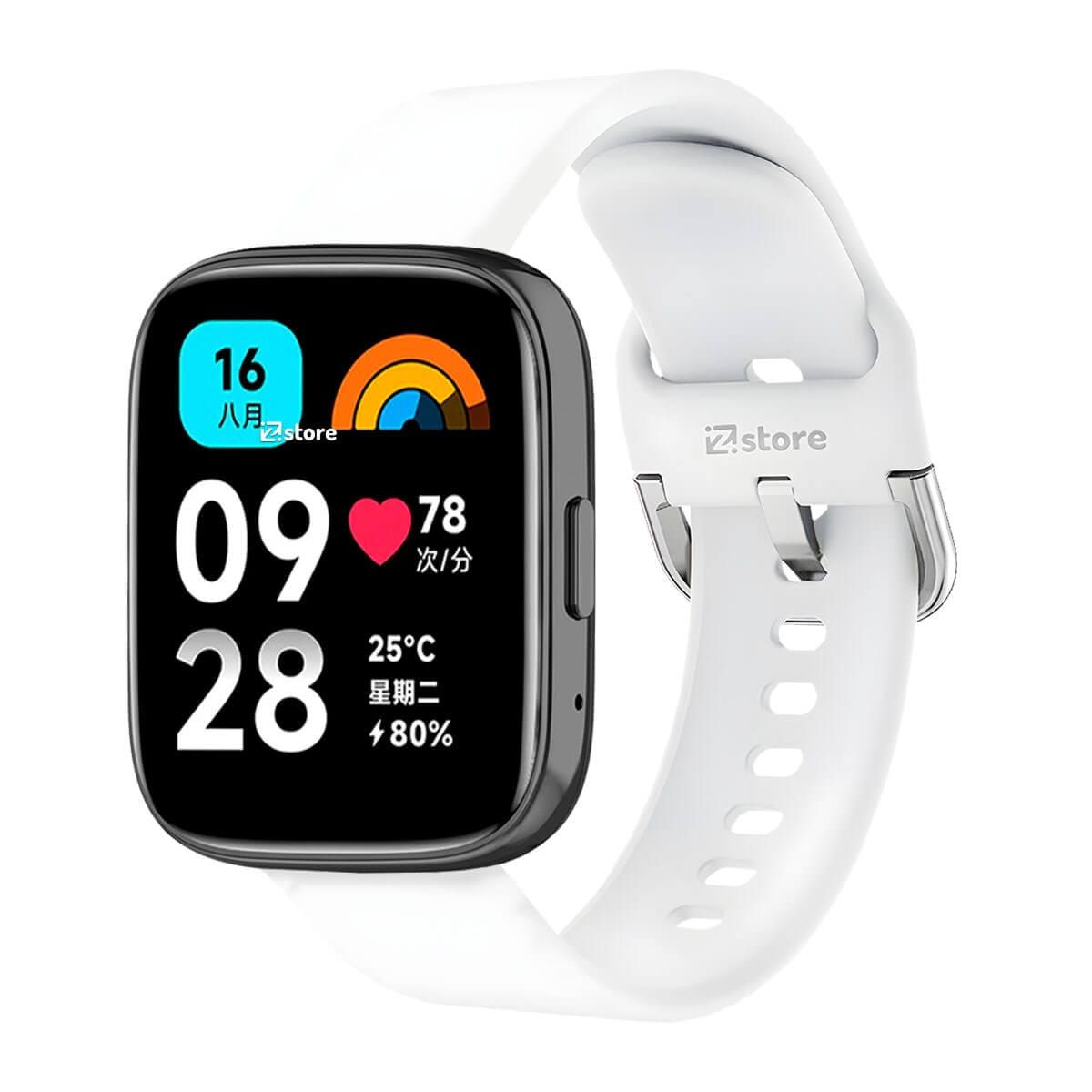 GENERICO - Correa de Silicona Para Redmi Watch 3 Active Hebilla Blanco