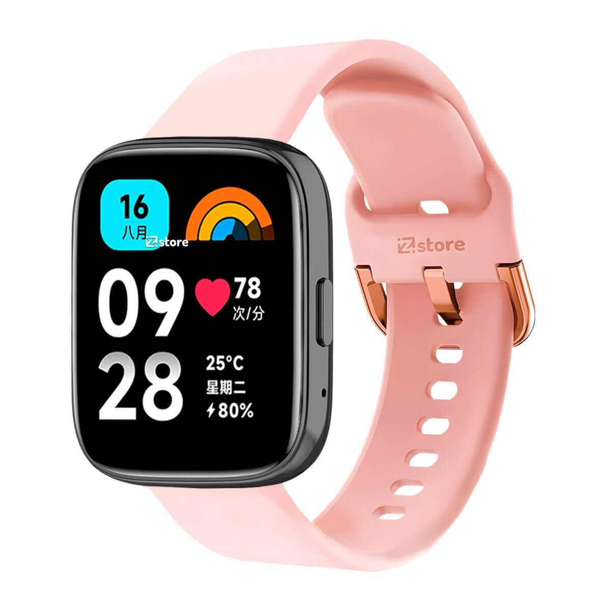GENERICO - Correa de Silicona Para Redmi Watch 3 Active Hebilla Rosado