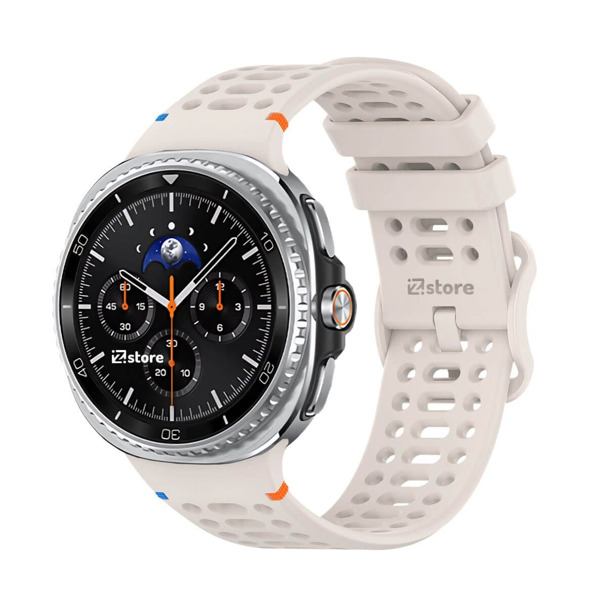 GENERICO - Correa de Silicona Para Samsung Galaxy Watch 8 - 8 Classic Liner Crema