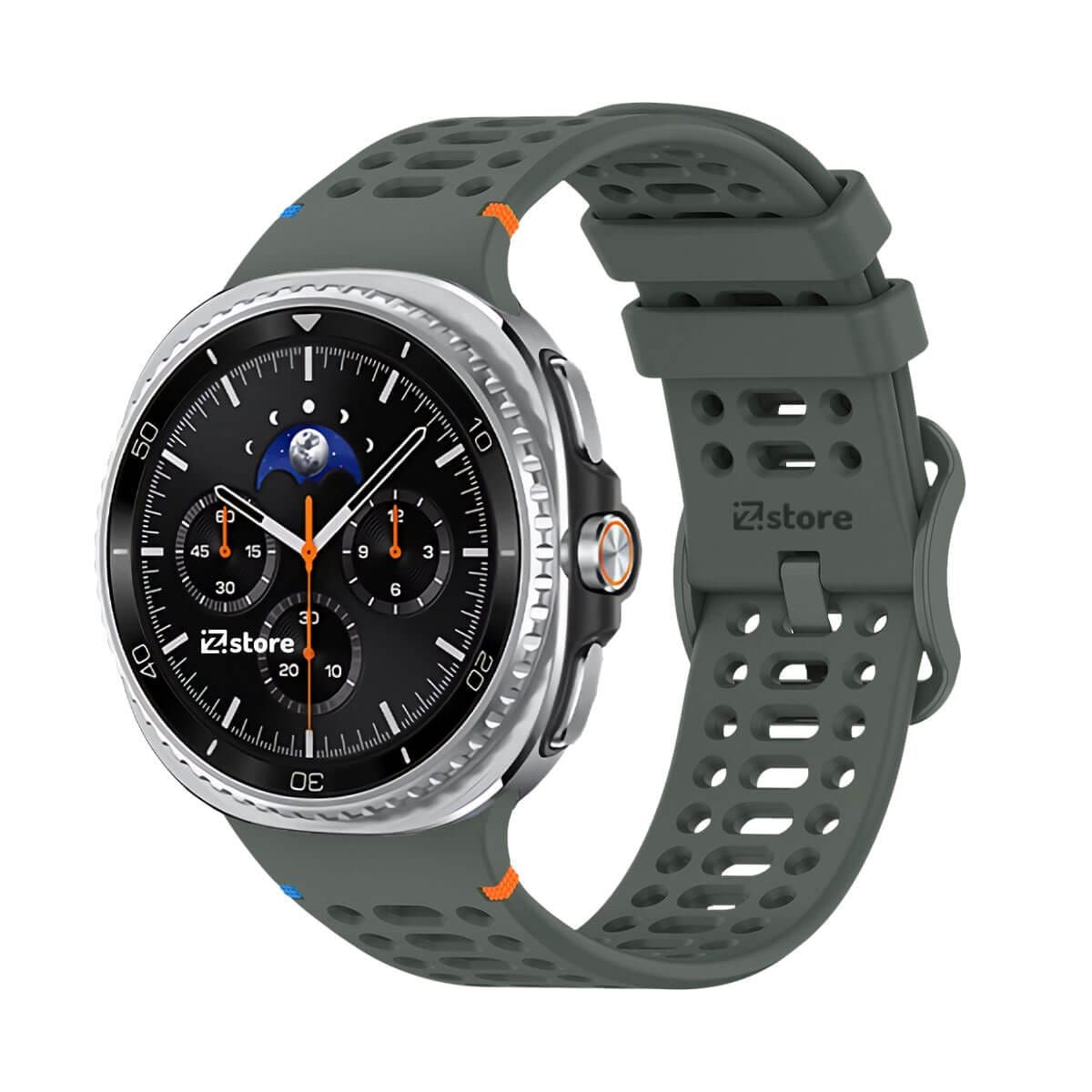 GENERICO - Correa de Silicona Para Samsung Galaxy Watch 8 - 8 Classic Liner Verde Militar