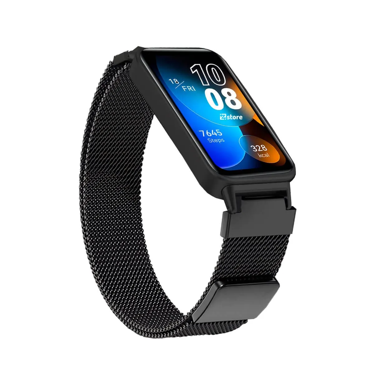 GENERICO - Correa de Metal Para Huawei Band 8 Broche Magnético Black