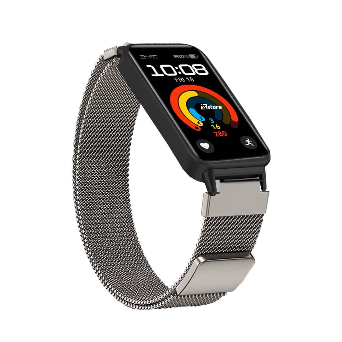 GENERICO - Correa de Metal Para Huawei Band 9 Broche Magnético Starlight