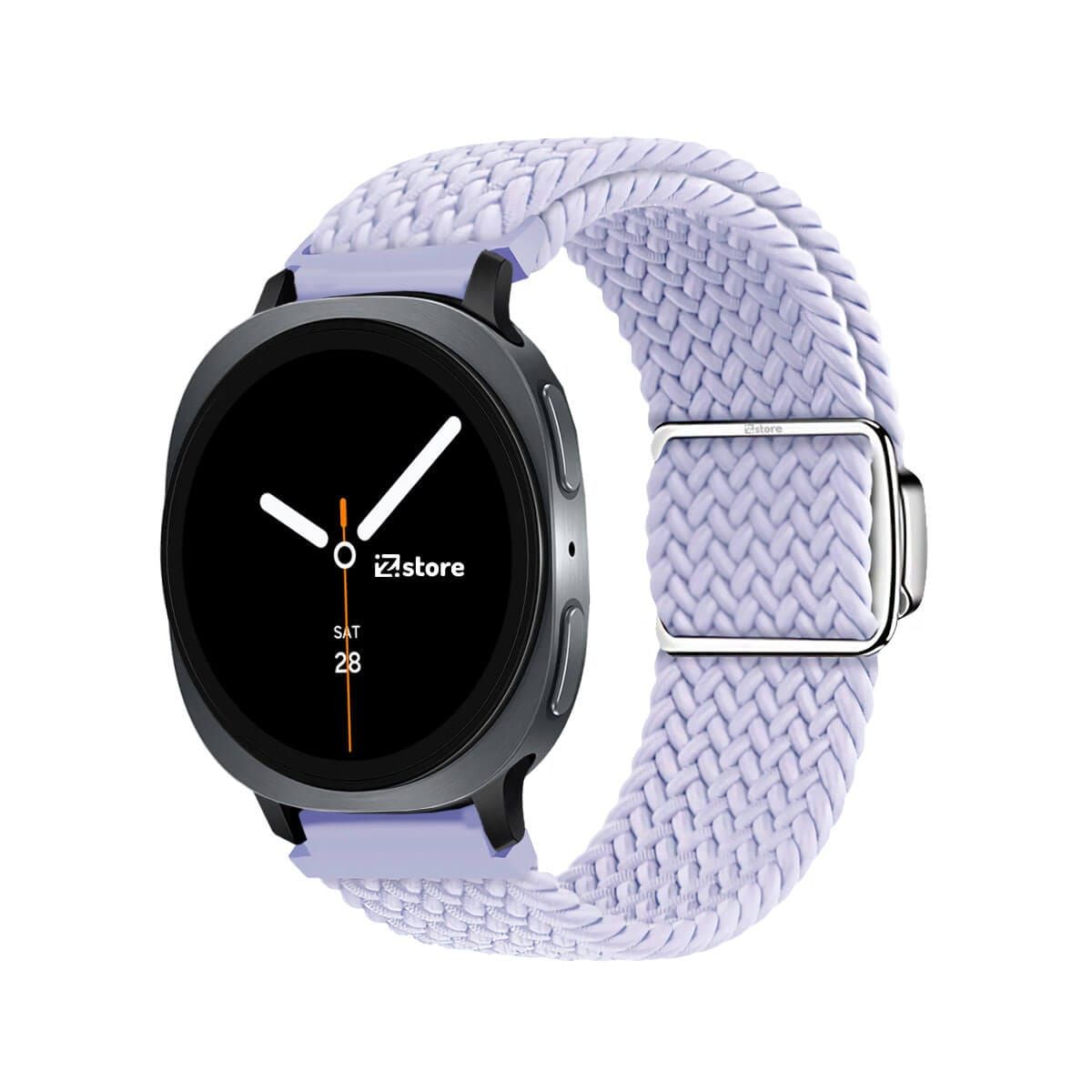 GENERICO - Correa de Nylon Para Samsung Galaxy Watch 8 - 8 Classic Broche Magnético lila Black