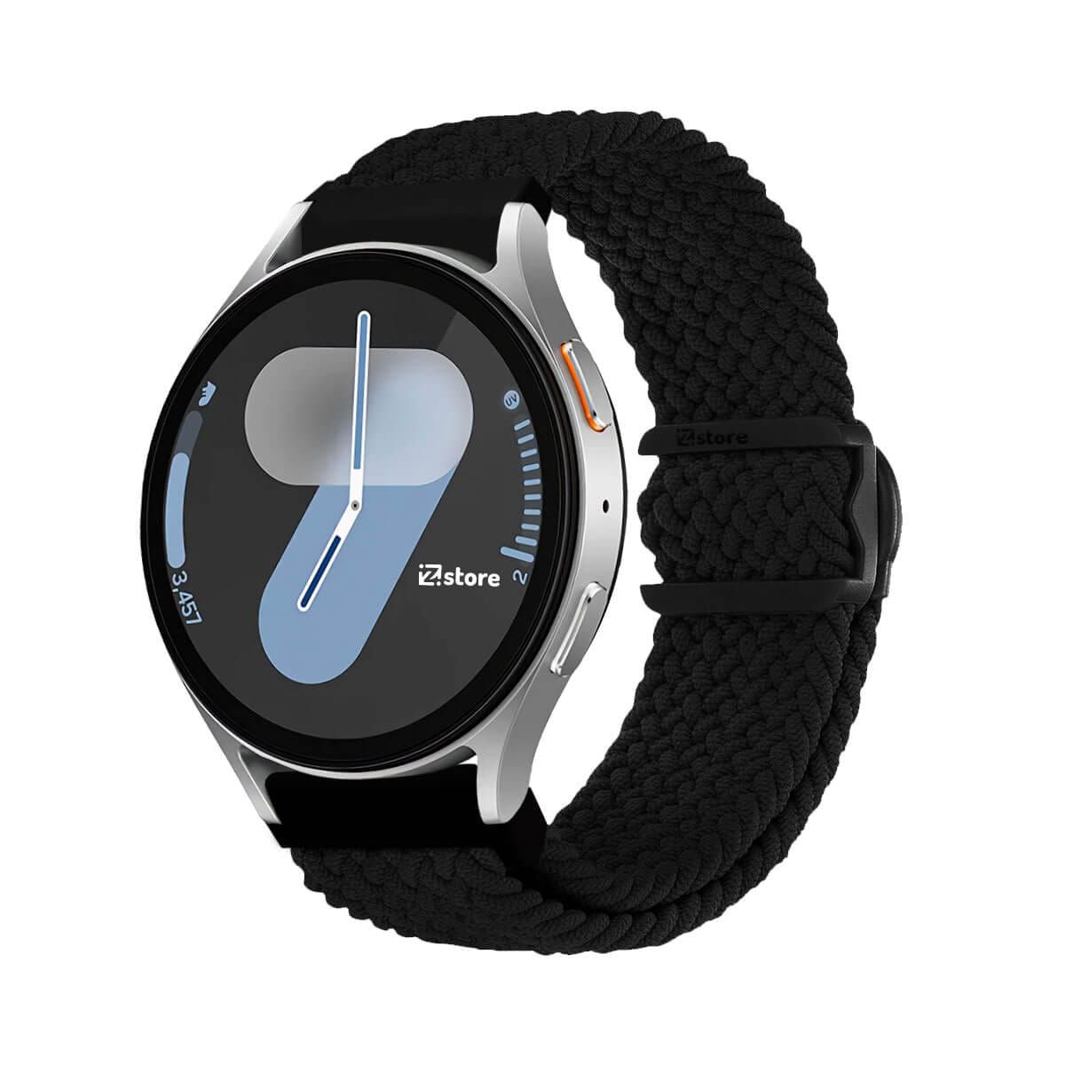 GENERICO - Correa de Nylon Para Samsung Galaxy Watch 8 - 8 Classic Broche PVC Negro Black