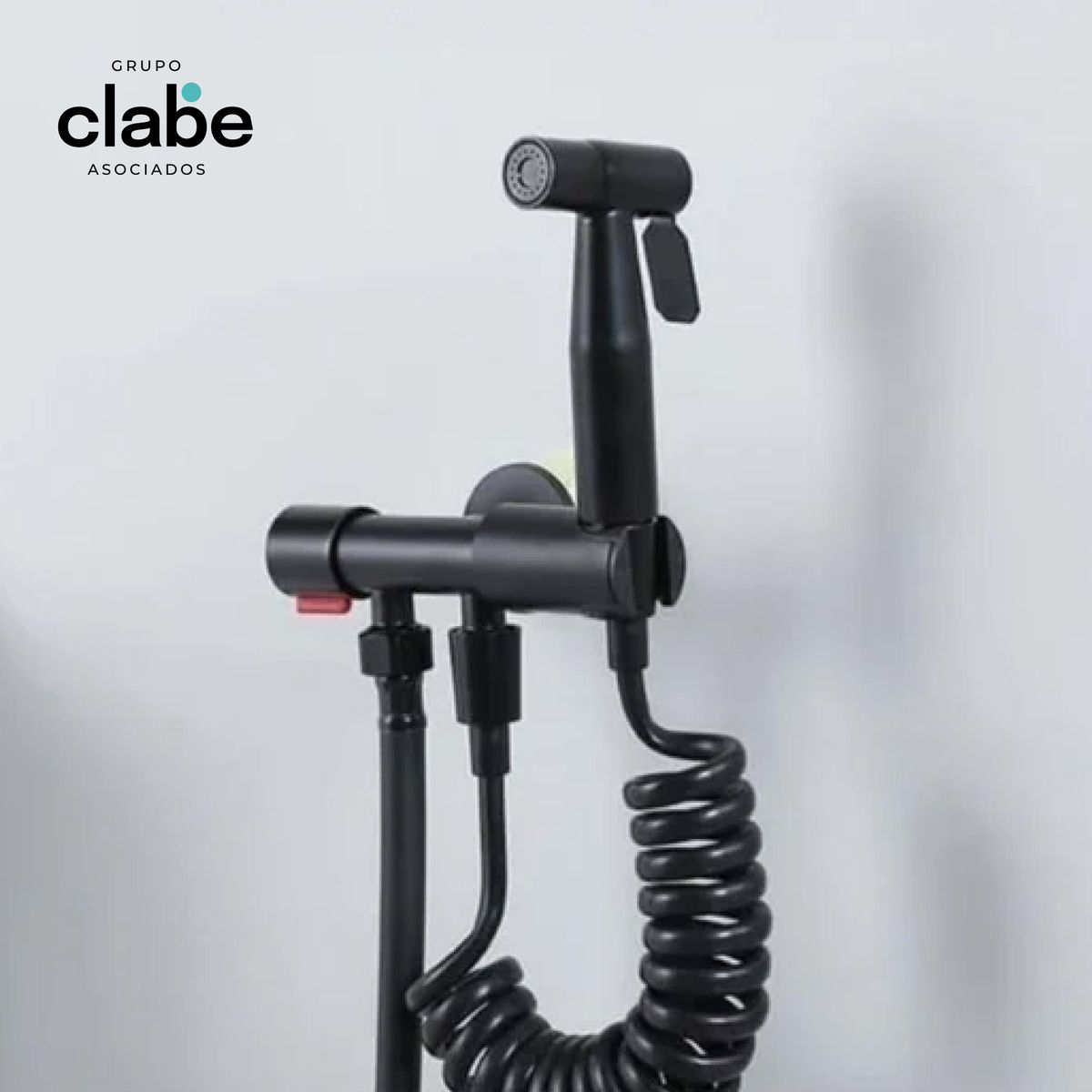 GENERICO - DUCHA BIDET CON LLAVE DOBLE KIT COMPLETO PARA INODODRO ACERO NEGRO