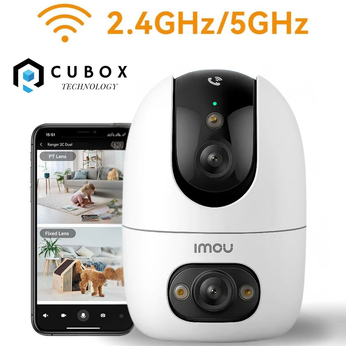 IMOU - CAMARA WIFI IMOU  RANGER PRO DOBLE LENTE - 10MP