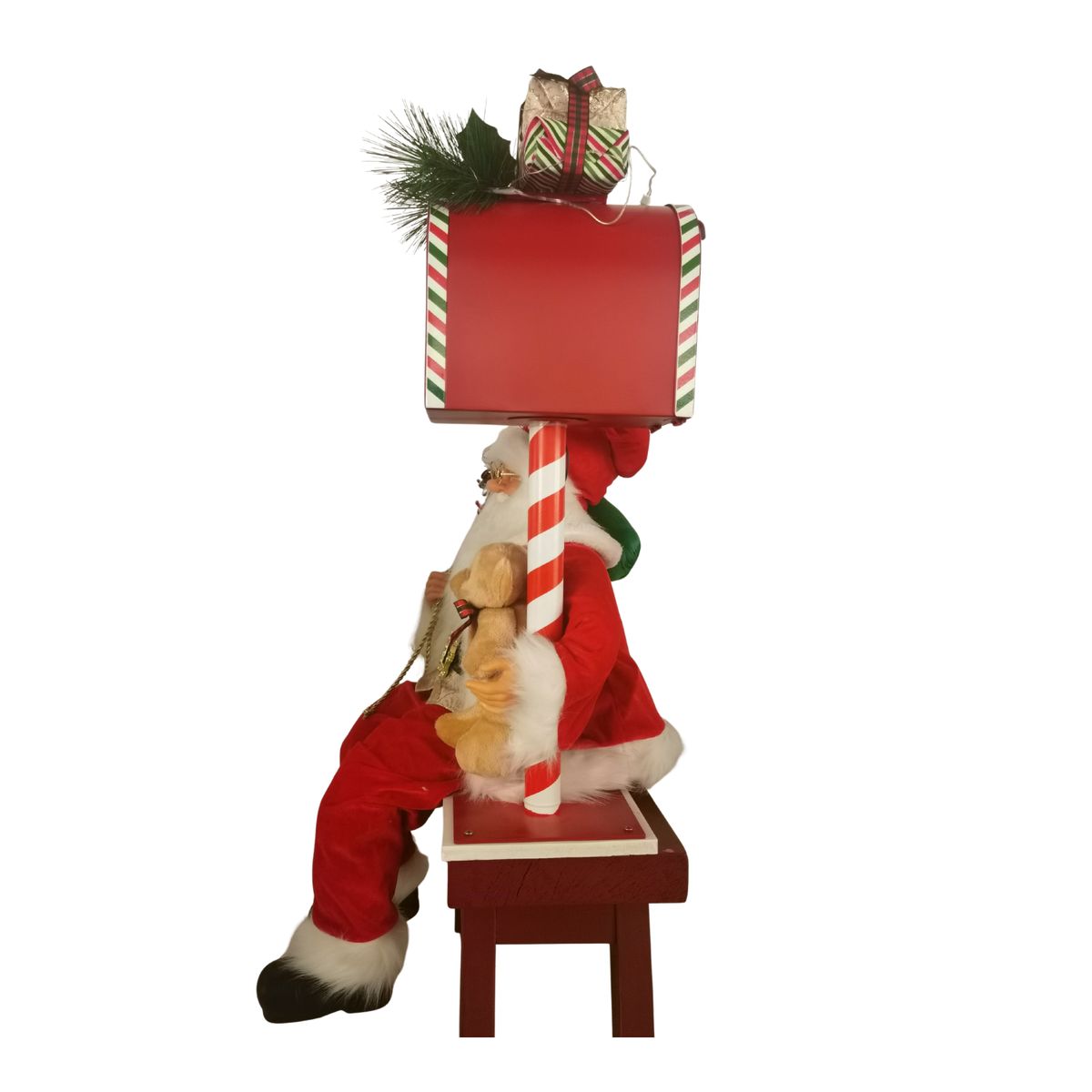 GENERICO - PAPA NOEL CON SENSOR MUSICAL Y CON LUCES TAMAÑO GRANDE