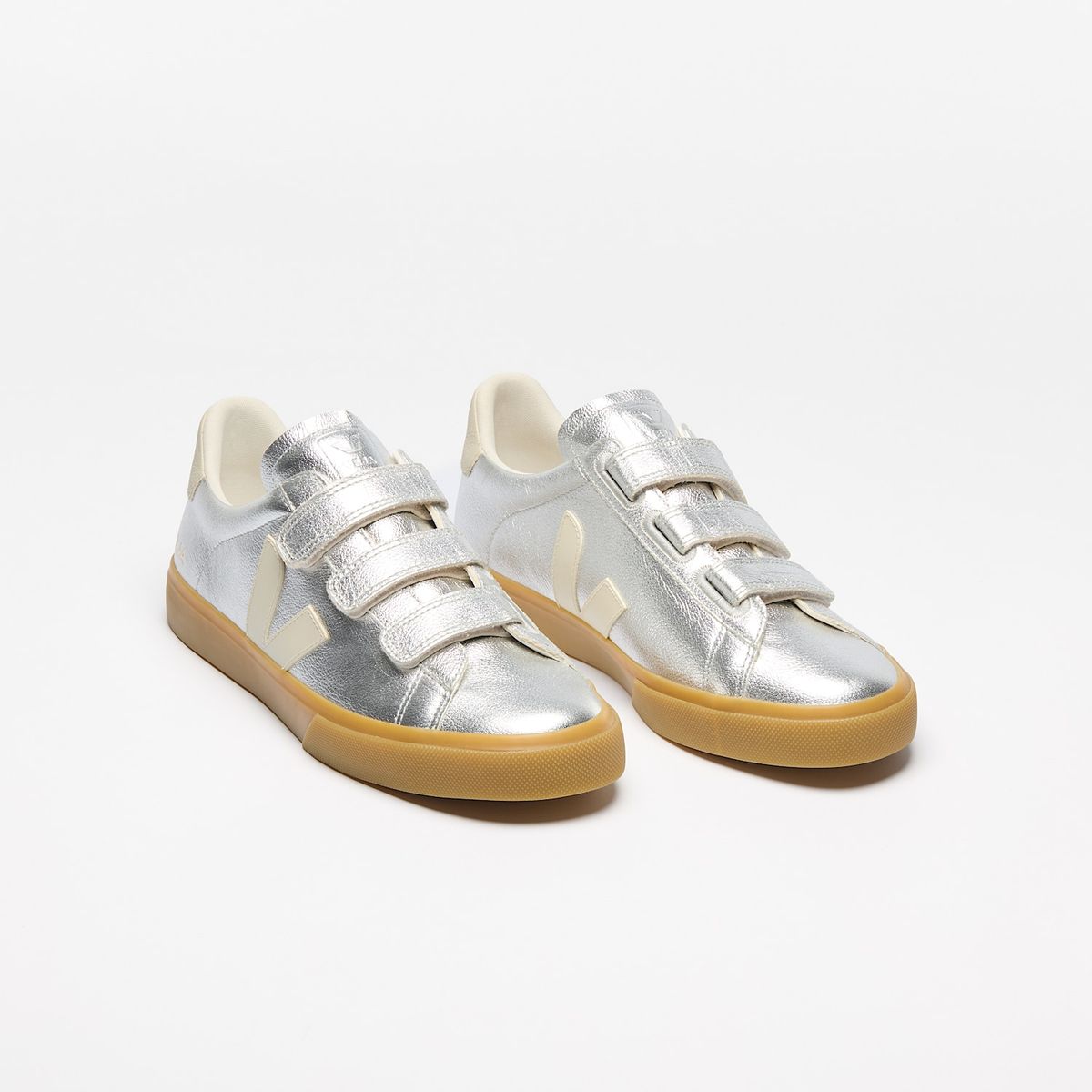 VEJA - Zapatillas veja de mujer recife logo leather Plateado