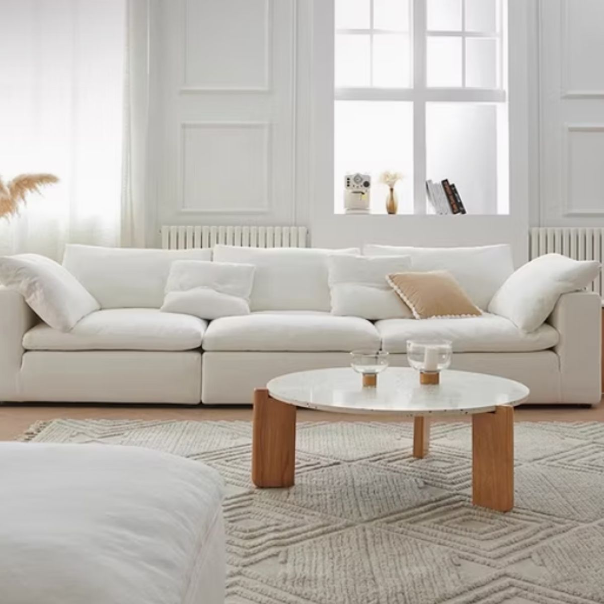 VENTITAS HOME - Sofá 3 cuerpos Saldaina Ventitas Home Color Blanco