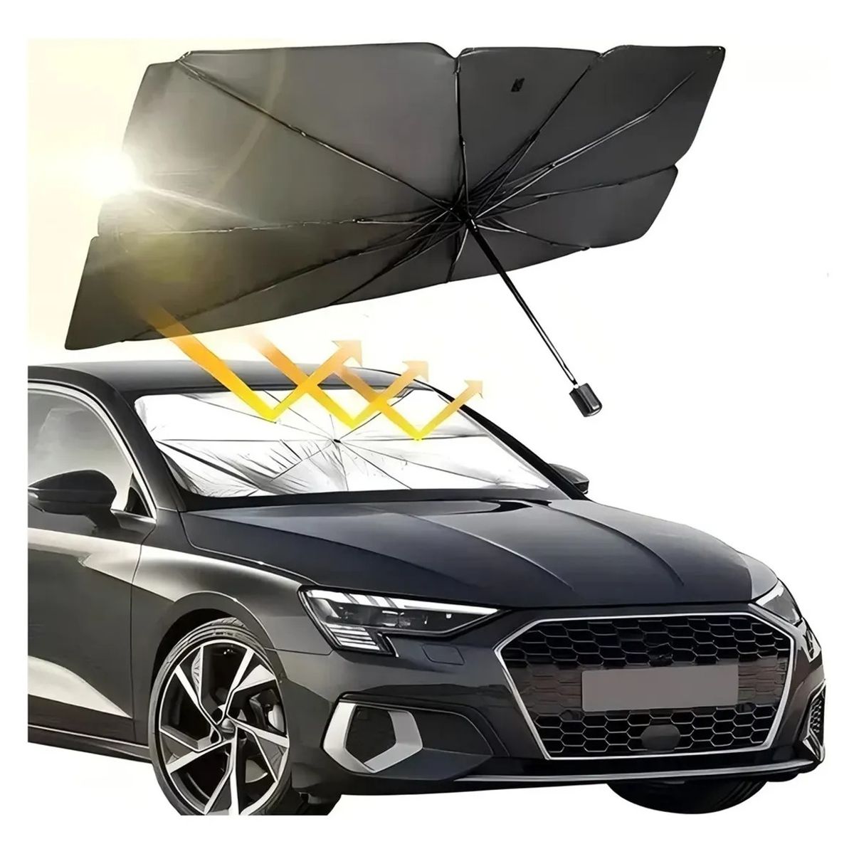 GENERICO - Tapasol Para Parabrisas Tipo Sombrilla Auto Cortinas Parasol