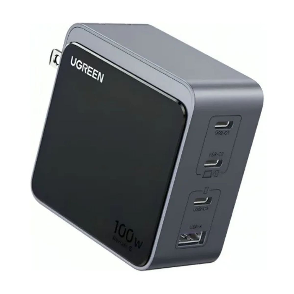 UGREEN - Cargador De Pared De 100W Nexode Gan 4 Puertos Ugreen 45224 - Negro