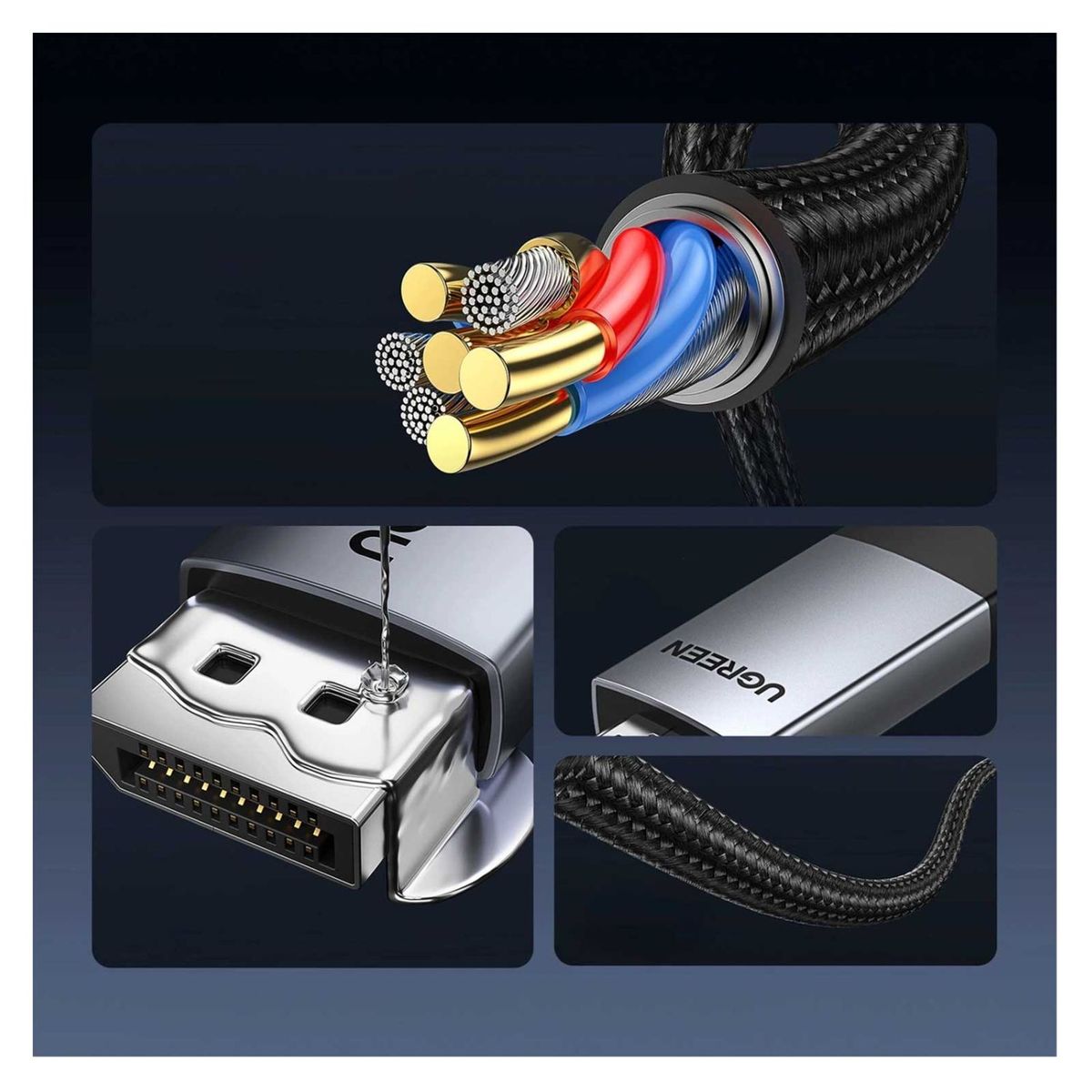 UGREEN - UGREEN DisplayPort to HDMI 4K Cable 3m DP119