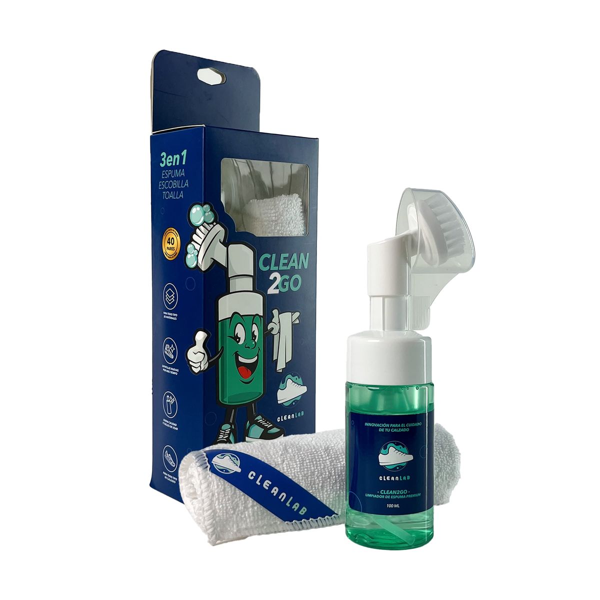 CLEAN LAB - Clean2Go - Limpieza de Zapatillas