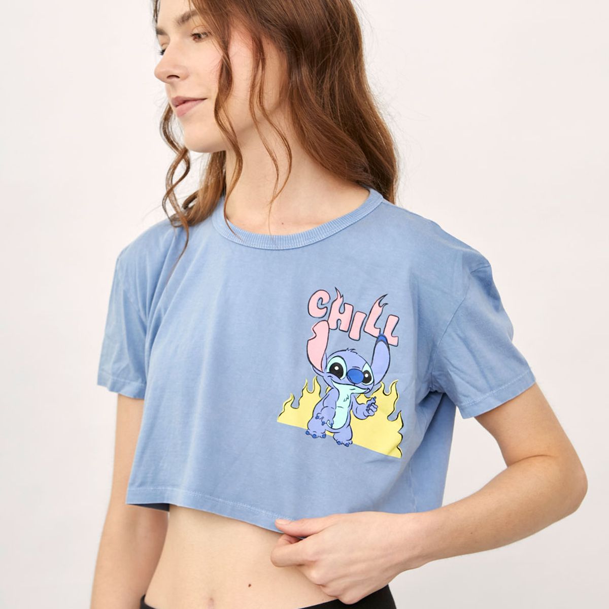 DISNEY CLASICOS - Crop Top Stitch Mujer