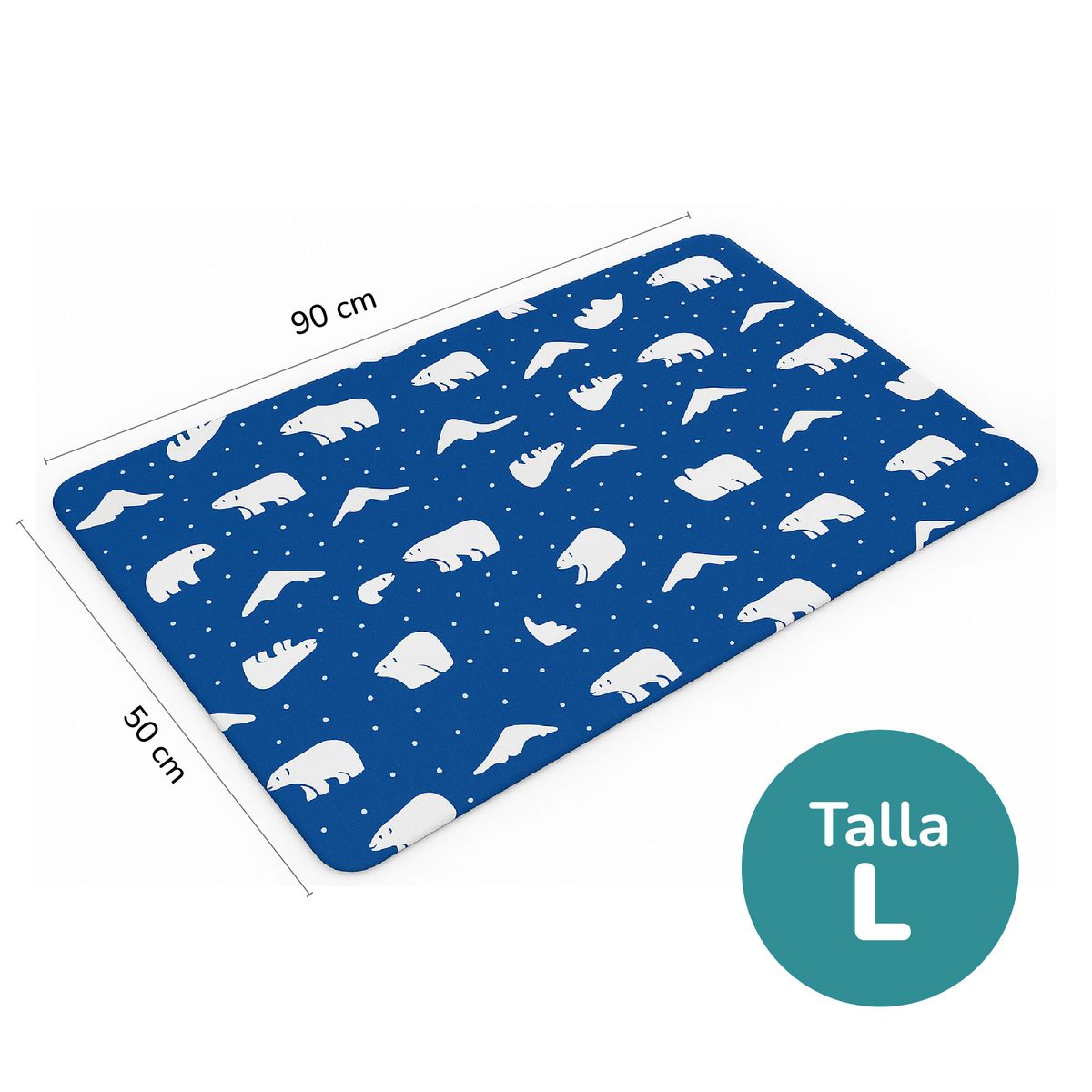 CAT OH - Manta refrescante para mascotas  Cool Mat Fun Azul