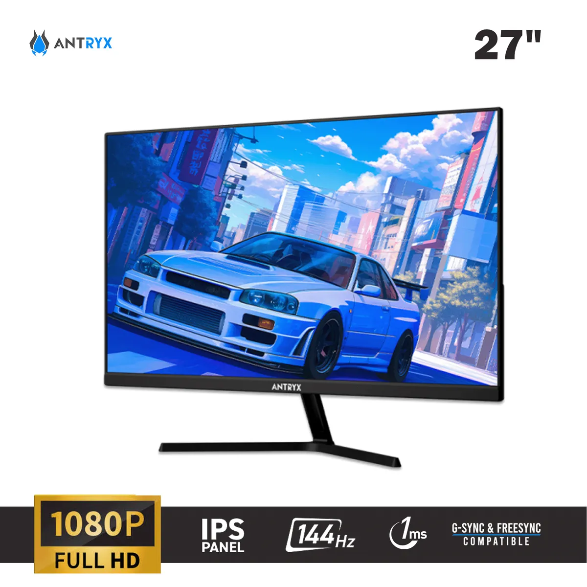 ANTRYX - MONITOR GAMING 27 FHD, IPS, 144HZ, 1MS, IPX2711GOL ANTRYX