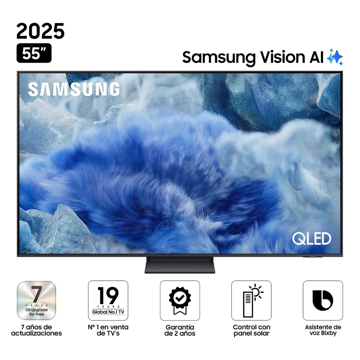 SAMSUNG - Televisor Samsung 55" QLED Q8F QN55Q8FAAGXPE  Vision Ai Smart Tv (2025)