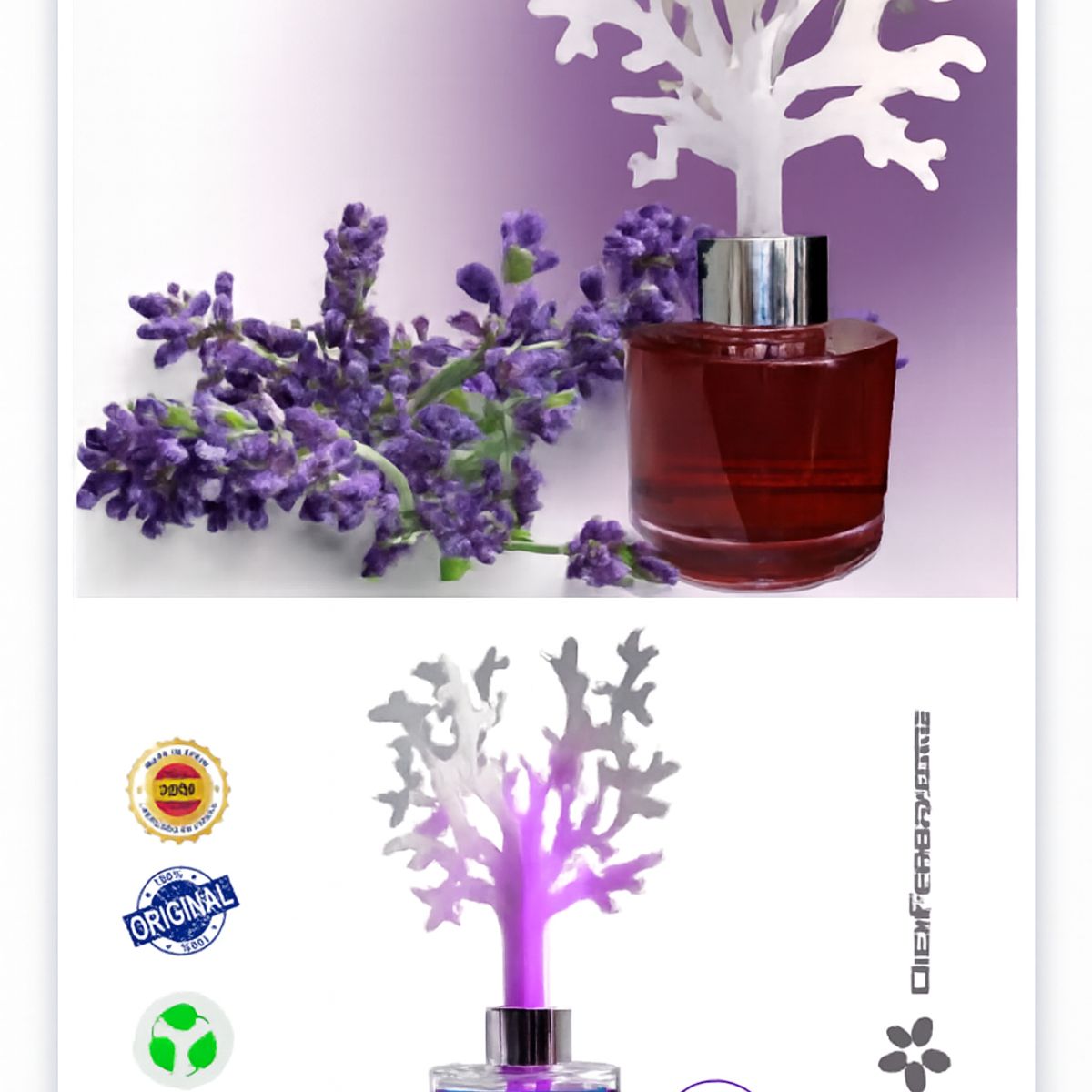 CIEN FRAGANCIAS - AMBIENTADOR MIKADO LAVANDA 100ML VEGANO CIENFRAGANCIAS RELAJACIÓN Y ENERGÍA POSITIVA