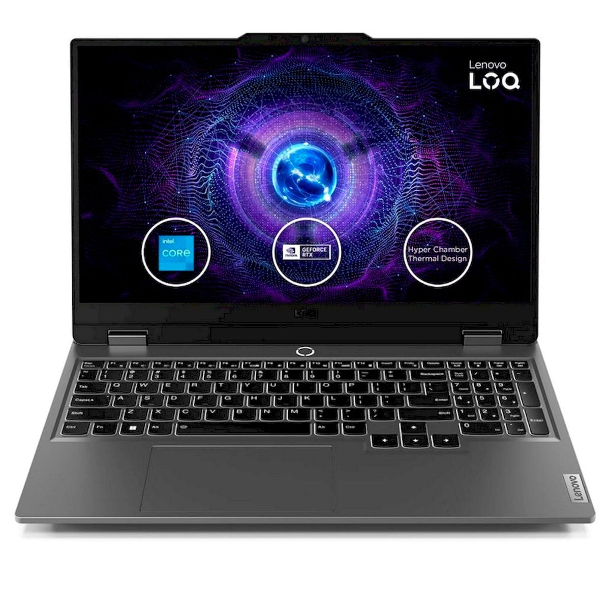 LENOVO - Laptop Lenovo LOQ 15IAX9 Core i5-12450HX 15.6" 8GB RAM 512GB SSD RTX 3050 FreeDOS Gris
