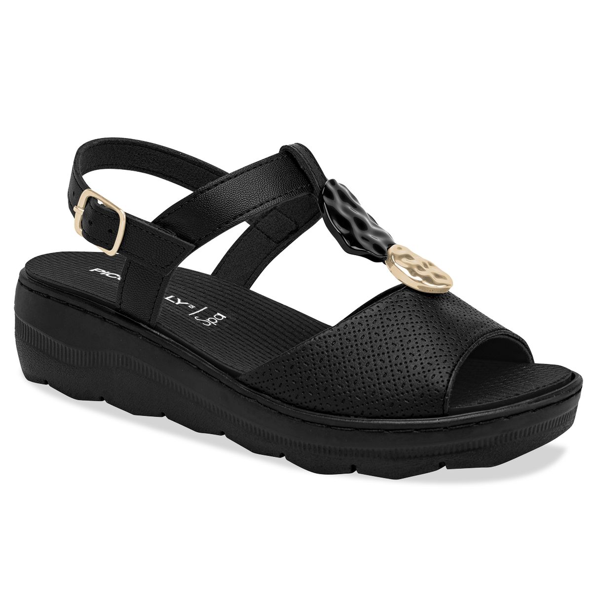 PICCADILLY - SANDALIA PICCADILLY PRETO 56807600000001