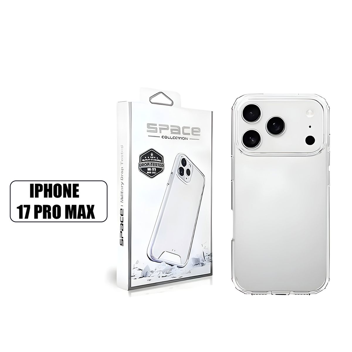 ASIA IMPORT - Space Case Para Iphone 17 Pro Max Transparente