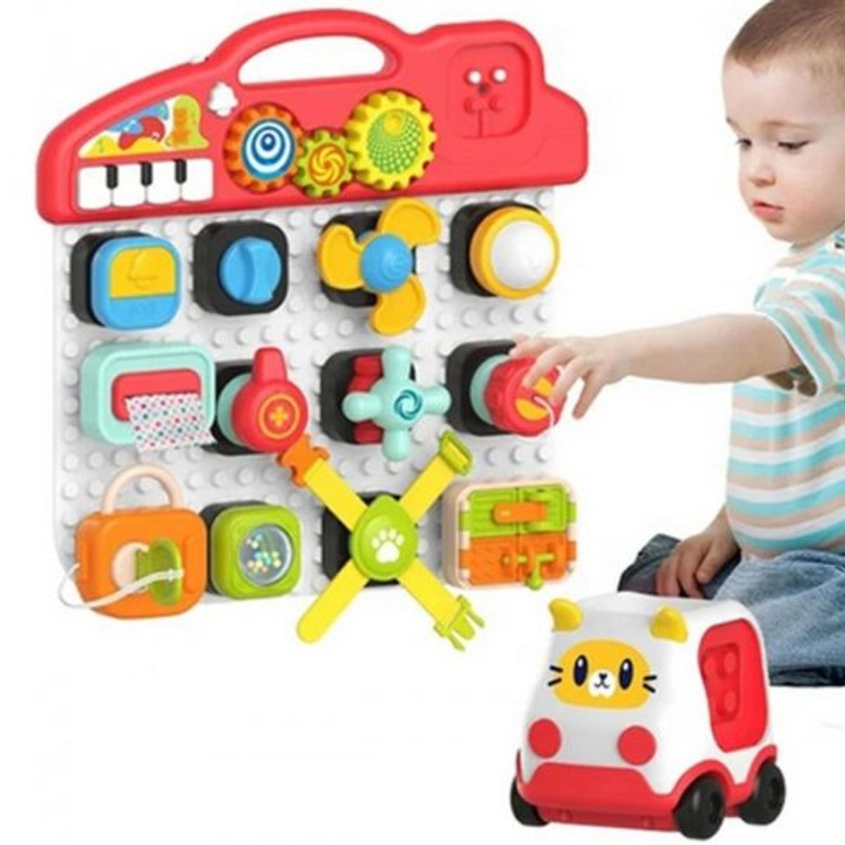 GENERICO - TABLERO DIDACTICO Y ENCAJE SENSORIAL